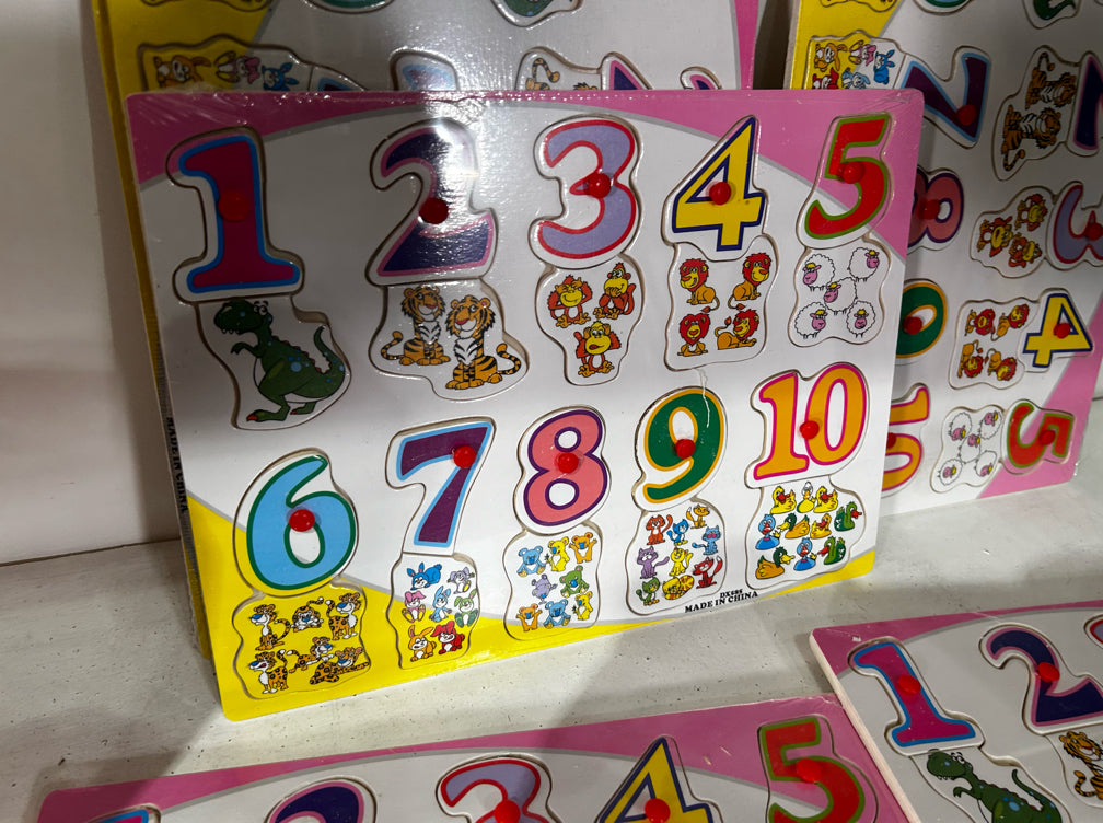 Early Learning Numbers Wooden Puzzle