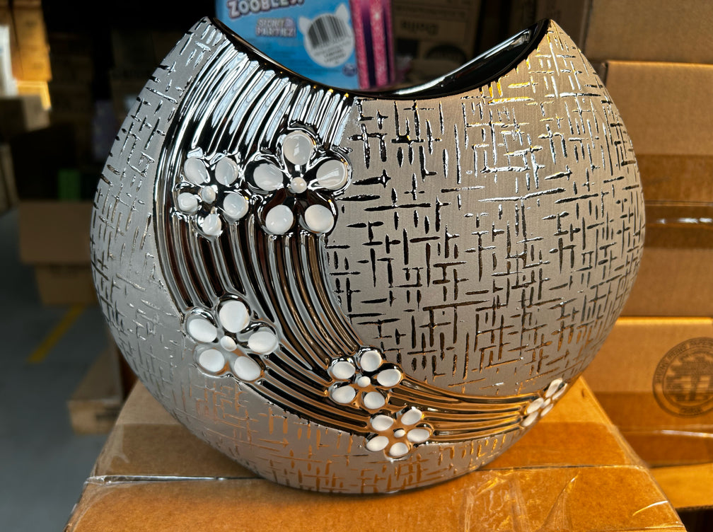 **Flash Sale - Chrome Indoor Vase**