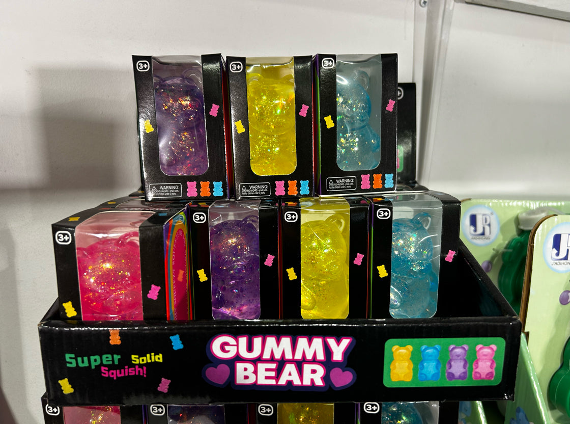 Set of 3 Squishy Gummy Bears (Asstd)