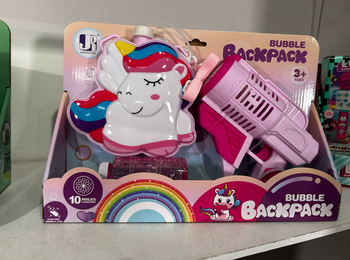 Unicorn Bubble Backpack