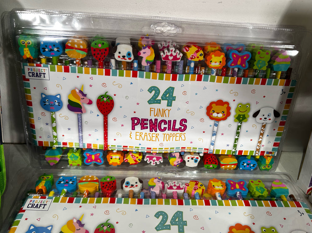 24 Pack Funky Pencils