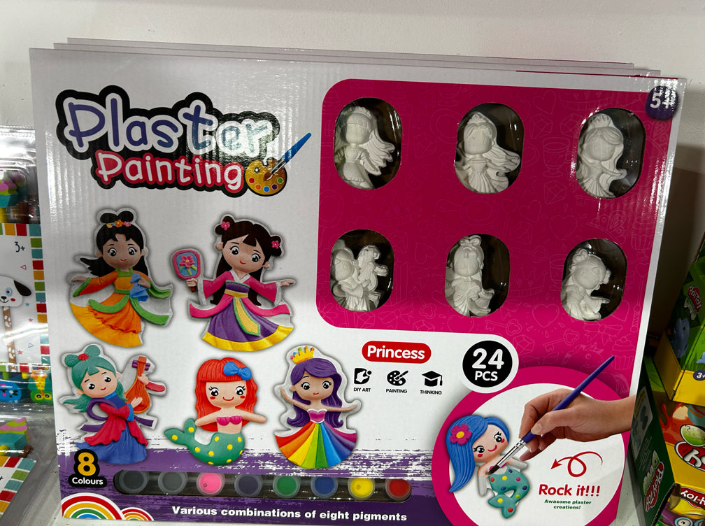 Girls Princess XL Plaster Painting Pack