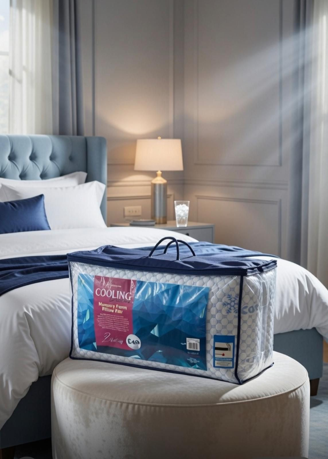 Pack of 2 Cooling Memory Foam Pillows
