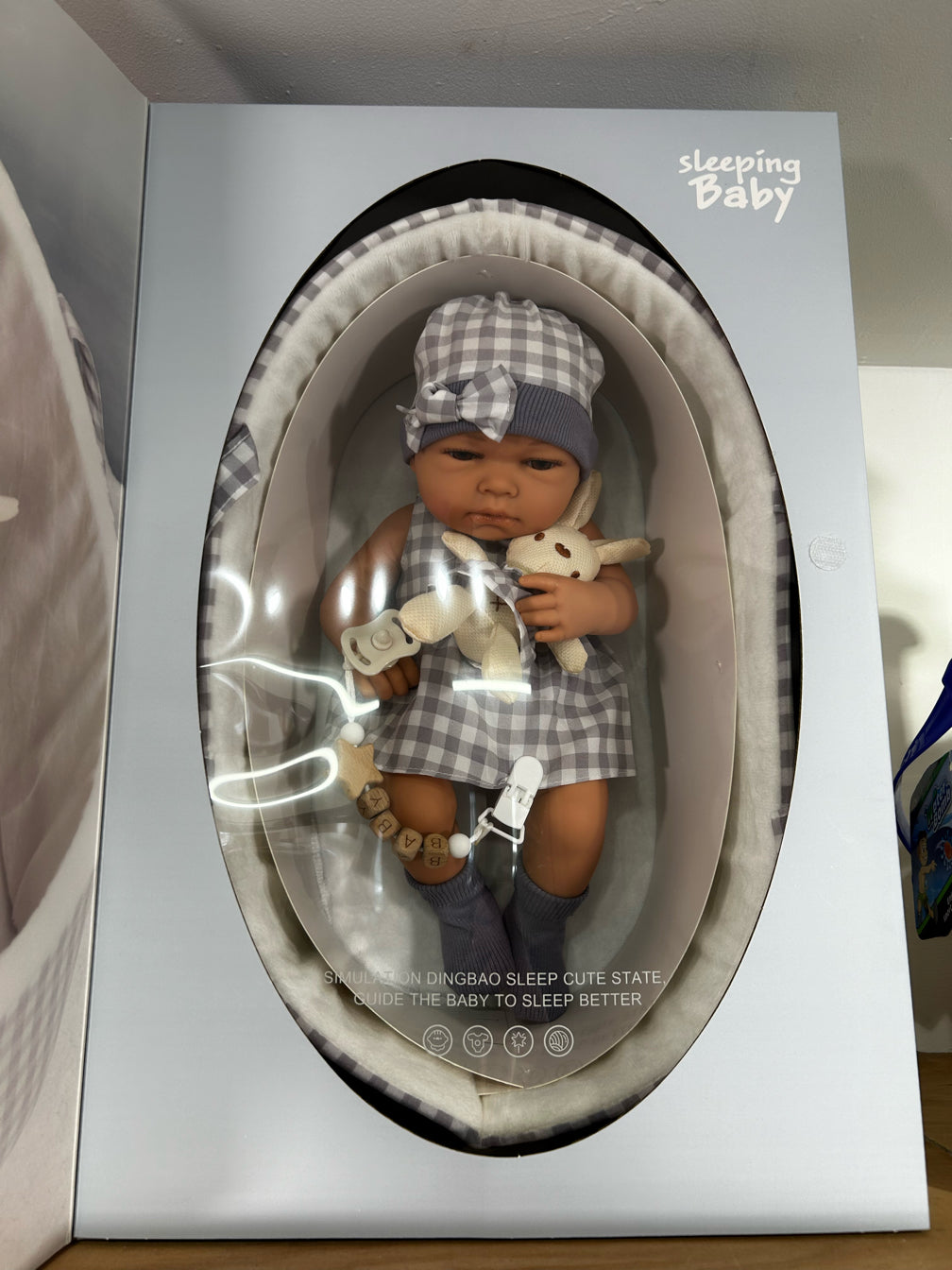 Baby Newborn Spanish Doll with Basket - Pink Or Purple or Beige