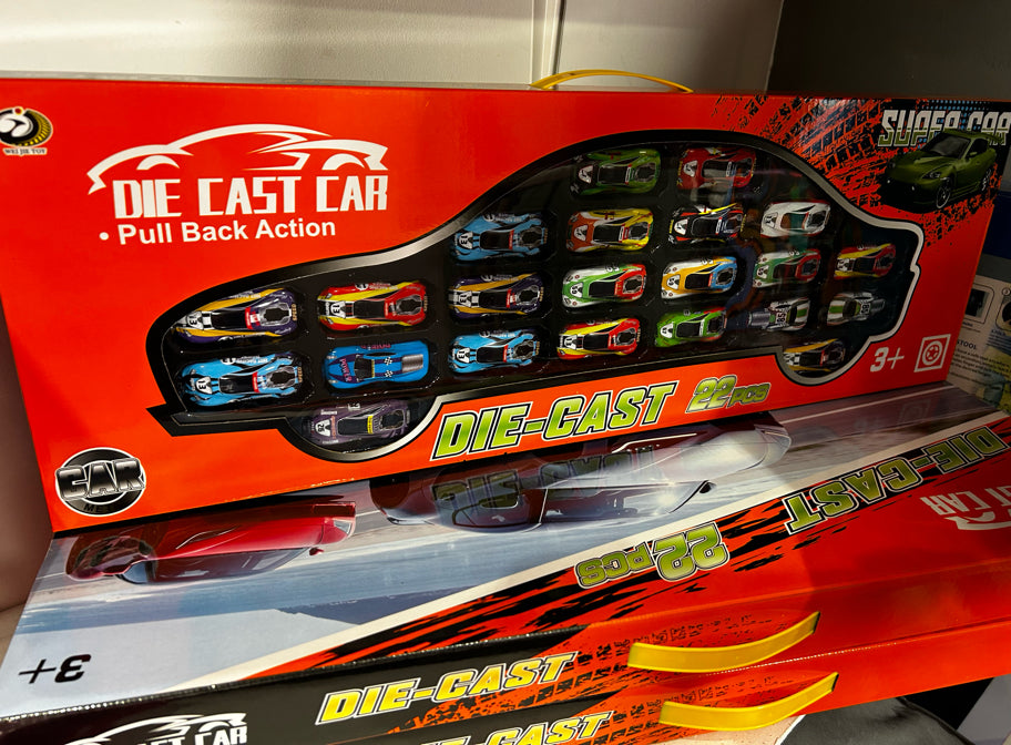 Box of 22 Die Cast Cars
