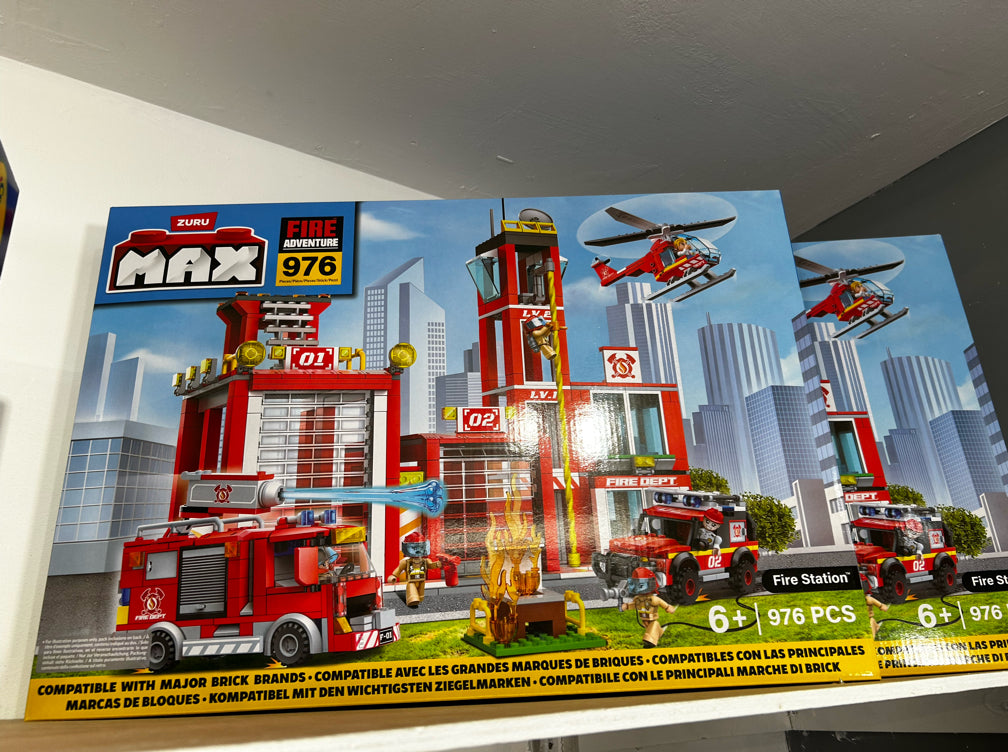 Zuru Max Buildable Fire Station HQ Blocks Set
