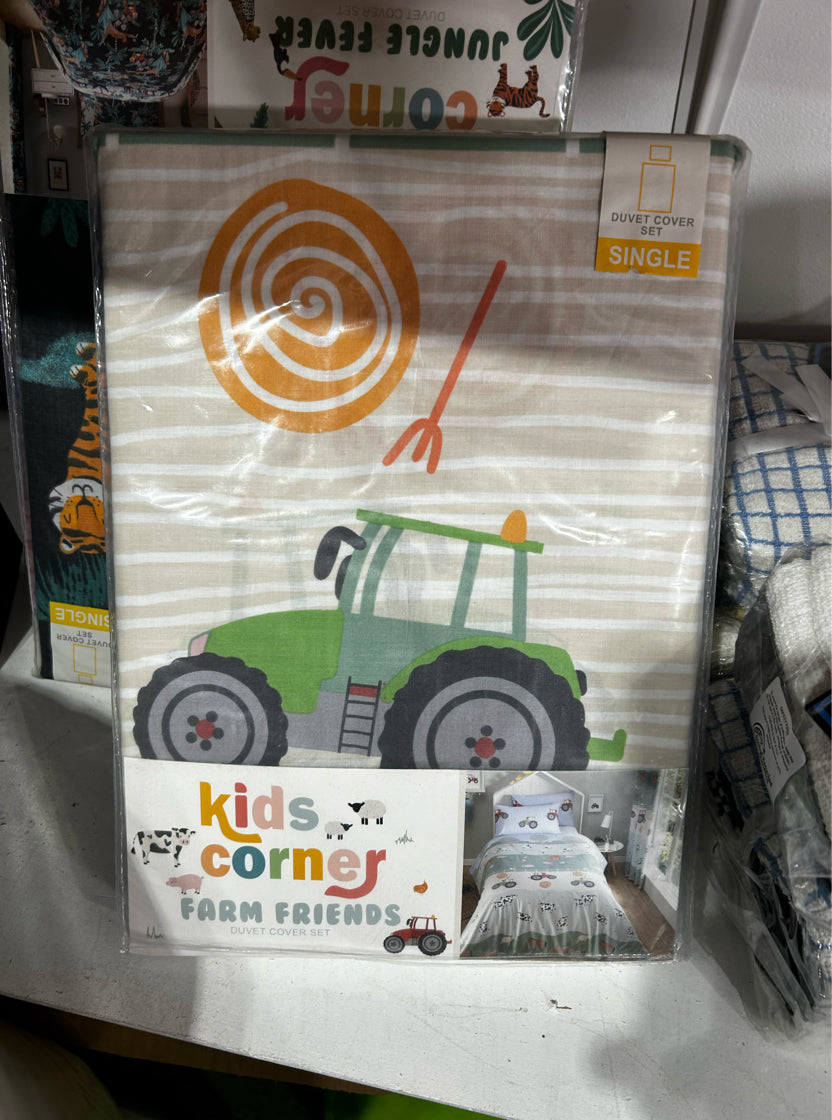 Single Size Kids Bedding Set - 4 Designs to choose