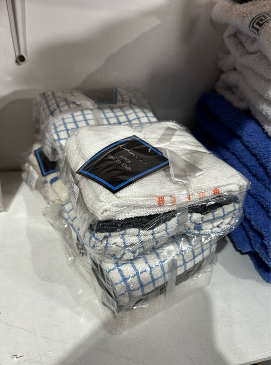 Bulk Buy 4x Pack of 4 Tea Towels