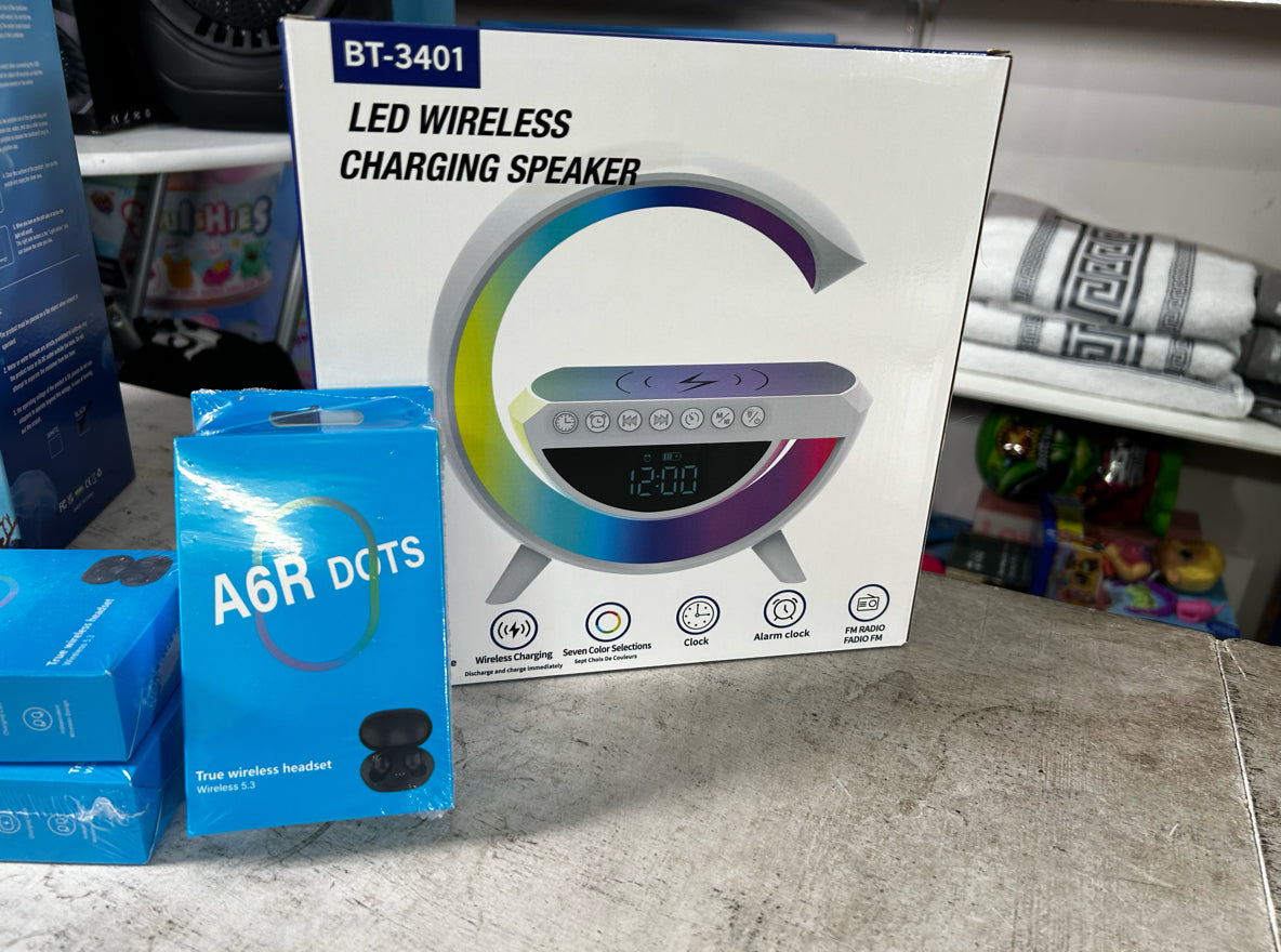G Speaker & Charging Station with Earbuds Bundle
