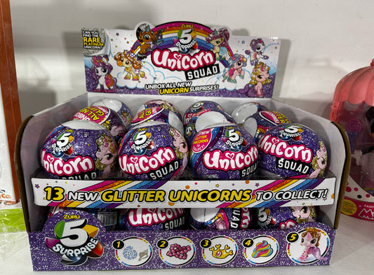 Set of 4 Unicorn Squad 5 Surprise Balls