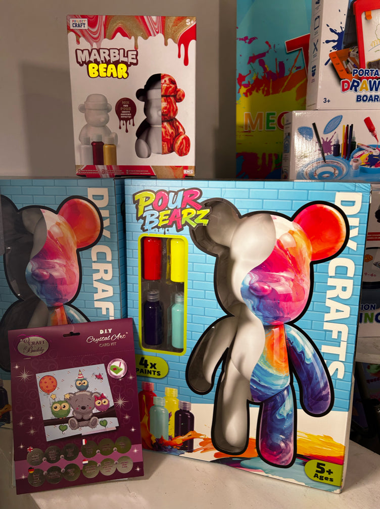 3pc Jumbo Pouring Bear Art MEGA Bundle