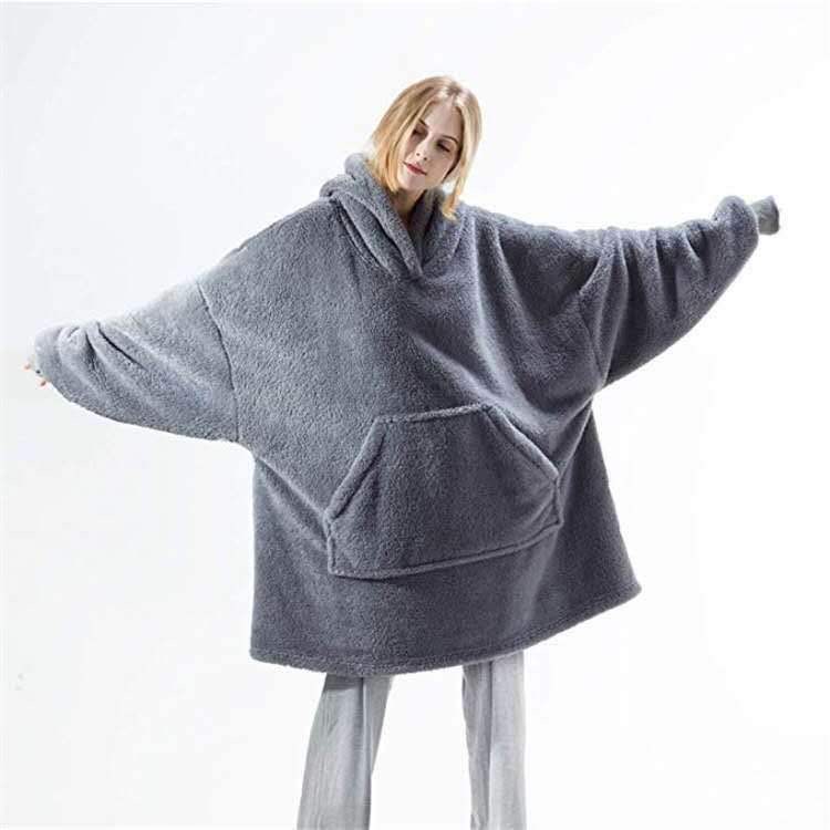 Huggle Hoodie Blanket – Light Grey - The Mega Toy Auction