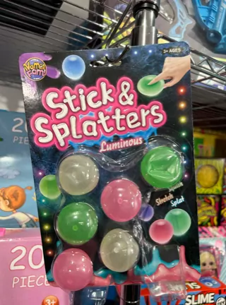 Splatter and stick