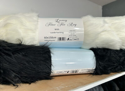 Large Faux Fur Rug 60cm x 150cm (Asstd Colour)