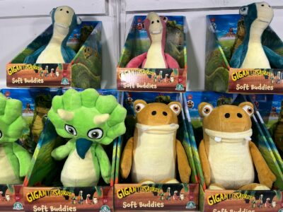 Pair of Assorted Dino plushies