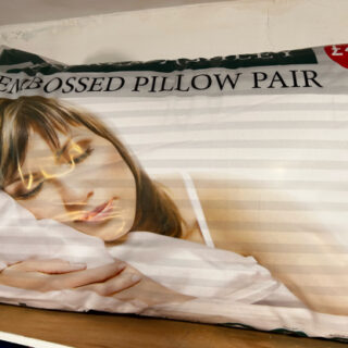 Pair of Luxury Embossed Pillows