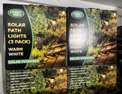 Pack of 3 Solar Path Lights