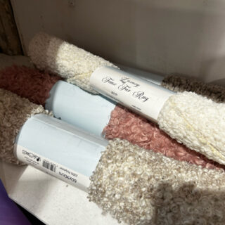 60cm x 90cm Perm Faux Fur Rug (Asstd Colours)
