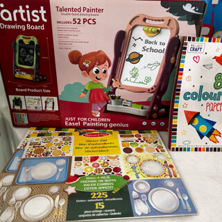 3pc Artist Bundle with Pink Easel